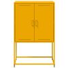vidaXL Highboard Mustard Yellow 68.5x38.5x107 cm Steel