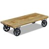 vidaXL Coffee Table Mango Wood 120x60x30 cm