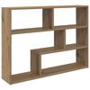 vidaXL Wall Shelf Wall-Mounted Brown 95 x 20 x 69.5 cm Engineered Wood