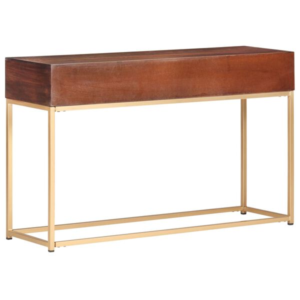 vidaXL Console Table 122x36x75 cm Solid Mango Wood