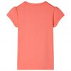 Kids' T-shirt with Cap Sleeves Coral 104
