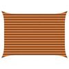 vidaXL Sun Shade Sail Orange and Brown 3,5 x 2,5 m