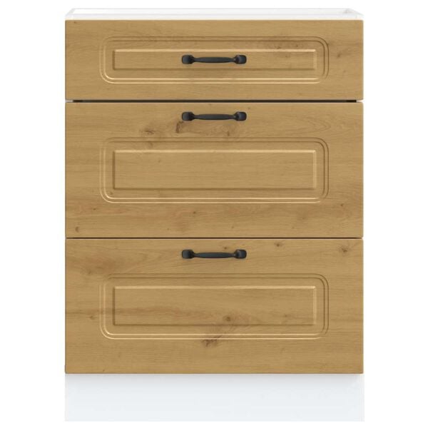 vidaXL Kitchen Base Cabinet Kalmar Artisan Oak Engineered Wood