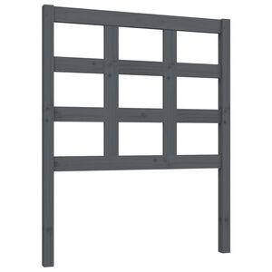 vidaXL Bed Headboard Grey 80,5x4x100 cm Solid Wood Pine