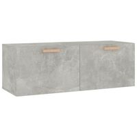 vidaXL Wall Cabinet Concrete Grey 100x36.5x35 cm Engineered Wood