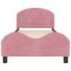 vidaXL Children's Bed Frame with Headboard Pink 80 x 200 cm Velvet
