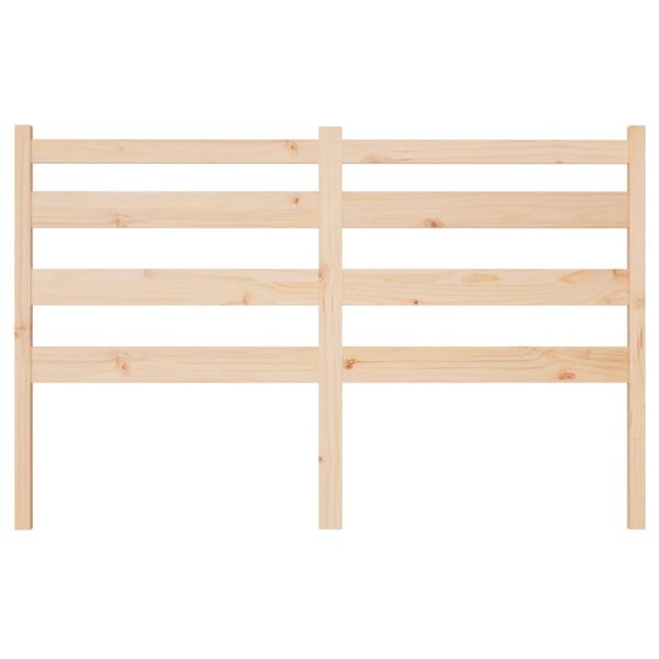 vidaXL Bed Headboard 146x4x100 cm Solid Wood Pine