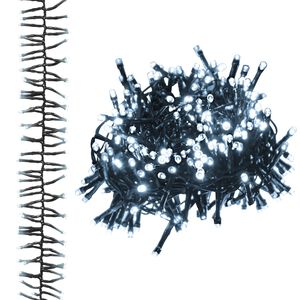 vidaXL LED Cluster String with 400 LEDs Cold White PVC