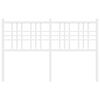 vidaXL Metal Replace Headboard White 137cm