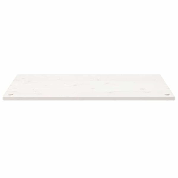 vidaXL Desk Top White 110x60x2.5 cm Solid Wood Pine