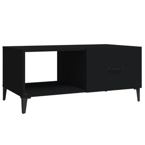 vidaXL Coffee Table Black 90x50x40 cm Engineered Wood