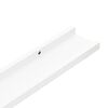 vidaXL Wall Shelves 2 pcs White 100x9x3 cm
