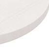 vidaXL Table Top White &Oslash;50x2.5 cm Solid Wood Pine