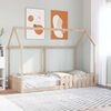 vidaXL Kids' House Bed Frame without Mattress 90x190 cm Single Solid Wood Pine