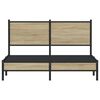 vidaXL Metal Bed Frame without Mattress Sonoma Oak 140x200 cm
