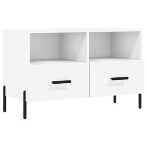 vidaXL TV Cabinet White 80x36x50 cm Engineered Wood