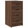 vidaXL Dressing Table 3 pcs Brown 40 x 41 x 135 cm Engineered wood
