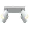 vidaXL Ceiling Spotlight with Spotlights White 26 x 26 x 16.5 cm Metal