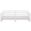 vidaXL Pull-out Day Bed without Mattress White 2x(90x190)cm