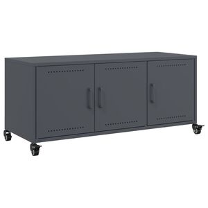 vidaXL TV Cabinet Anthracite 100,5x39x43,5 cm Steel