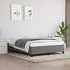 vidaXL Bed Frame without Mattress Dark Grey 135x190 cm Double Double Fabric
