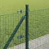 vidaXL Fence with Posts Green 0.6 x 10 m Steel