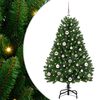 vidaXL Artificial Christmas Tree with Stand Green 120 cm PVC and Metal