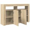 vidaXL Sideboard Sonoma oak 116 x 30 x 75 cm Engineered wood