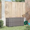 vidaXL Garden Storage Box Grey 120x50x60 cm Poly Rattan