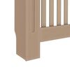vidaXL Radiator Cover 2 pcs Brown 112 x 19 x 81.5cm Engineered Wood