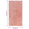 vidaXL High Pile Shaggy Rug Pink 80x150 cm 50 mm