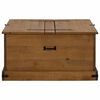 vidaXL Storage Chest HALDEN 91x91x47 cm Solid Wood Pine
