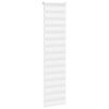 vidaXL Zebra Blind White 65x200 cm Fabric Width 60.9 cm Polyester
