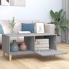 vidaXL Coffee Table Grey Sonoma 89,5x50x40 cm Engineered Wood