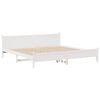 vidaXL Bed Frame without Mattress White 200x200 cm Solid Wood Pine