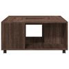 vidaXL Coffee Table Brown Oak 80x80x40 cm Engineered Wood
