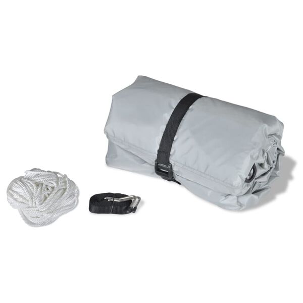 vidaXL Boat Covers 2 pcs Grey Length 519-580 cm Width 294 cm