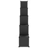 vidaXL Storage Cube Organiser with 15 Cubes Black PP