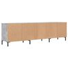 vidaXL TV Cabinet Concrete Grey 150x30x44.5 cm Engineered Wood