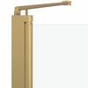vidaXL Shower Enclosure Gold 120 x 68 x 130 cm ESG Glass and Aluminium