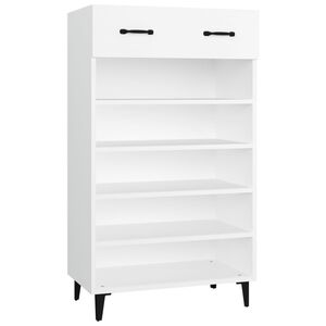 vidaXL Shoe Cabinet White 60x35x105 cm Engineered Wood