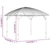 vidaXL Gazebo with Sidewalls&Arch Roof 3x3 m Anthracite