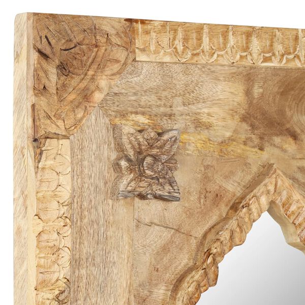 vidaXL Mirror 50x3x110 cm Solid Mango Wood