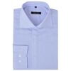 vidaXL Men&rsquo;s Business Shirt White and Light Blue Stripe Size S