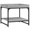 vidaXL Coffee Table Grey Sonoma 49.5x49.5x45 cm Engineered Wood
