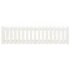 vidaXL Garden Raised Bed with Fence Design White 200x50x50 cm Solid Wood Pine