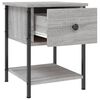 vidaXL Bedside Table Grey Sonoma 34x35.5x45 cm Engineered Wood