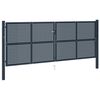 vidaXL Fence Gate Anthracite 404x150 cm Steel