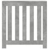 vidaXL Radiator Cover Concrete Grey 78x20x82 cm Engineered Wood