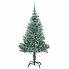 vidaXL Artificial Christmas Tree Snow Flocked with LED Light 150 cm